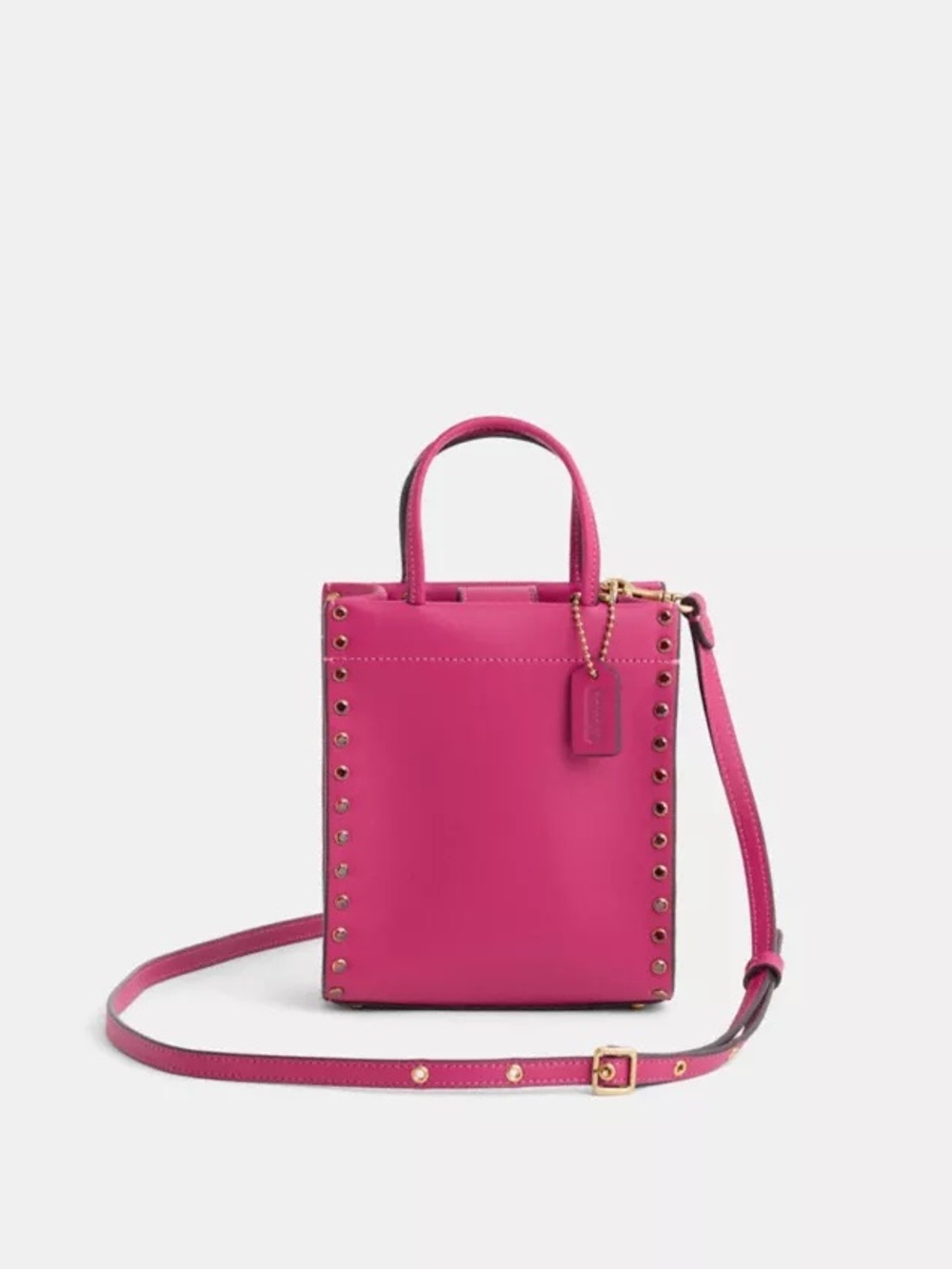 Coach Mini Cashin Tote With Crystal Rivets